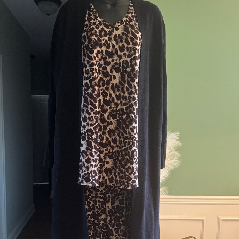 Leopard Print Top / Pant Set - THE BEST TRAVEL OUTFIT! XL / 2X